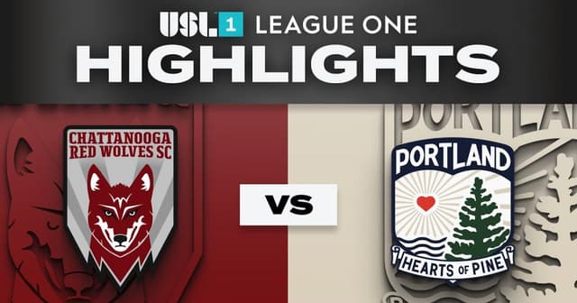 Chattanooga Red Wolves - Portland Hearts of Pine