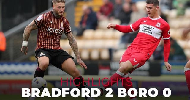 Bradford - Middlesbrough